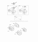 Exhaust System Fuel Supply Diagram and Parts List for 09P602-0015-H1  Briggs and Stratton Engine